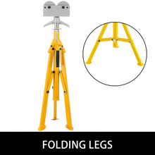 Load image into Gallery viewer, Portable Roller Head Pipe Stand