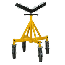 Load image into Gallery viewer, Four Wheels Pipe Roller Head Support