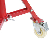 Load image into Gallery viewer, V Head Pipe Jack Stand With Casters