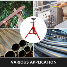 Load image into Gallery viewer, Pipe Jack Stand with 4-Ball Transfer V-Head