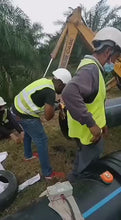 Cargar y reproducir el video en el visor de la galería, Raspador de tubos de HDPE de 500 mm