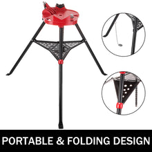 Load image into Gallery viewer, 6" Tripod Pipe Chain Vise Stand
