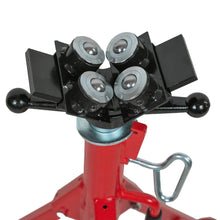 Load image into Gallery viewer, Pipe Jack Stand with 4-Ball Transfer V-Head
