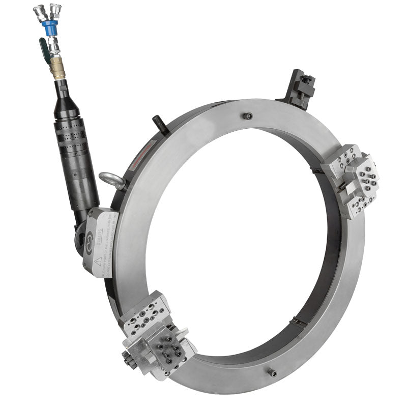 Máquina neumática de corte en frío y biselado de tubos de 18 a 24