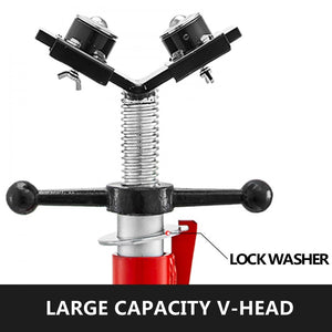 Pipe Jack Stand with 2-Ball Transfer V-Head