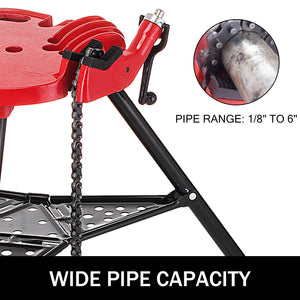 6" Tripod Pipe Chain Vise Stand